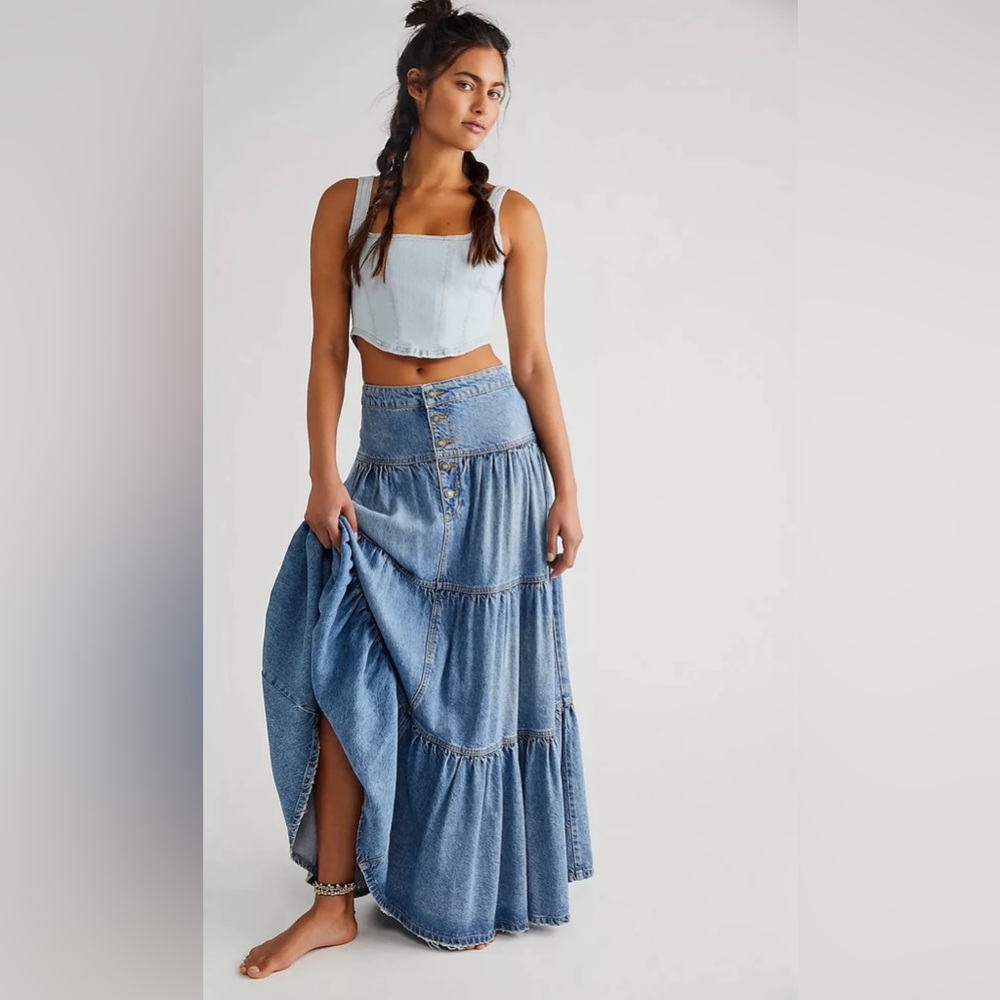 Free People Dreamweaver Maxi Skirt NWTs